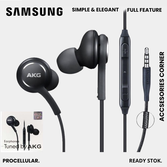 TERBARU Headset Samsung AKG Jack 3.5mm Earphone Handsfree Original
