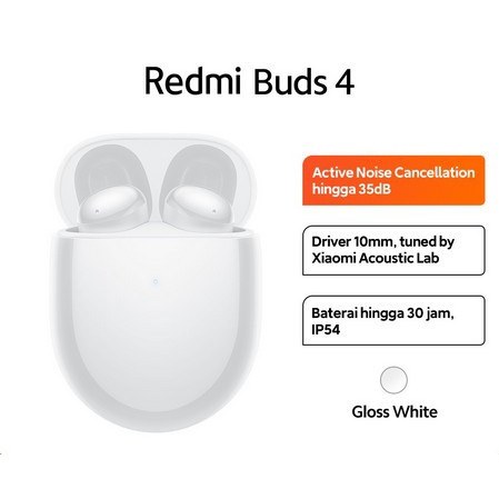 TWS MI Buds 4 Mi True Headset Earphone Stereo Control Garansi 1 Tahun
