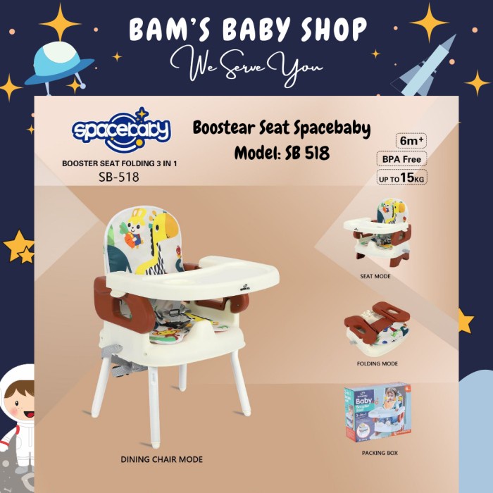 BOOSTER SEAT SPACE BABY SB 518