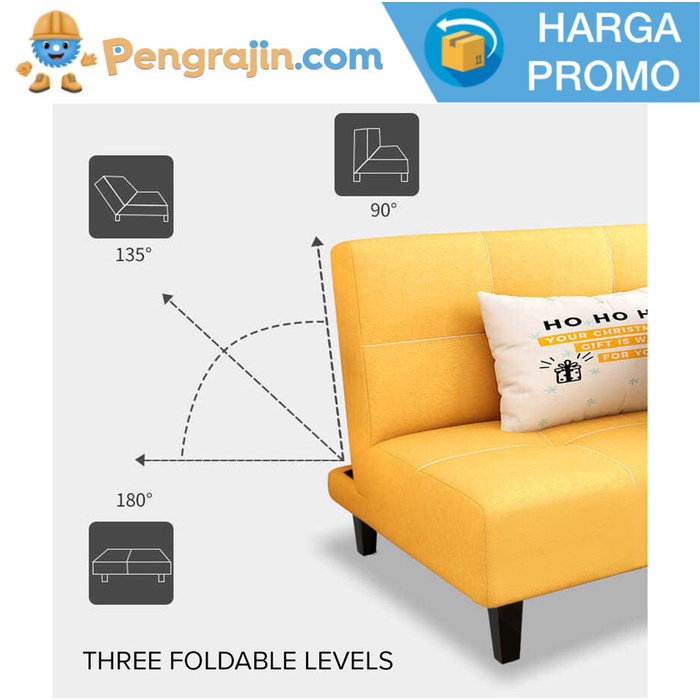 Sofa Bed Lipat 2 Seater , 3 Seater Atau 4 Seater