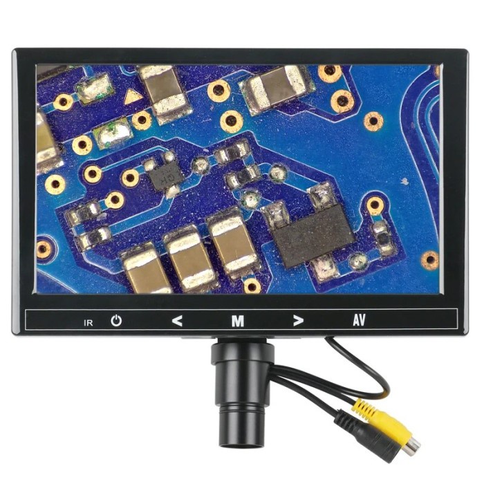 480 Lines AV TV Video Biological Microscope C Mount Camera 9 inch