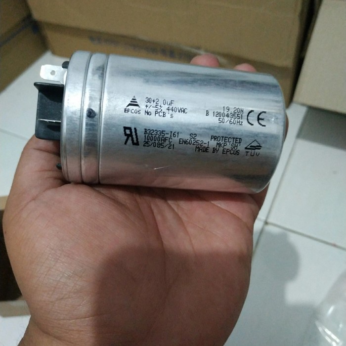 Capacitor AC Outdoor Panasonic 30+2mF 440VAC Epcos Original