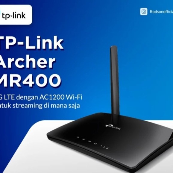 Tp Link Arer MR400 AC1200 Dual Band 4G Lite Router