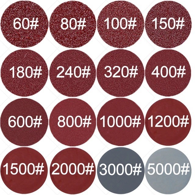 TERBARU! WLCMe! Amplas Velcro Bulat 5 Inch 80-2000 3000 5000 Amplas Tempel Gerinda