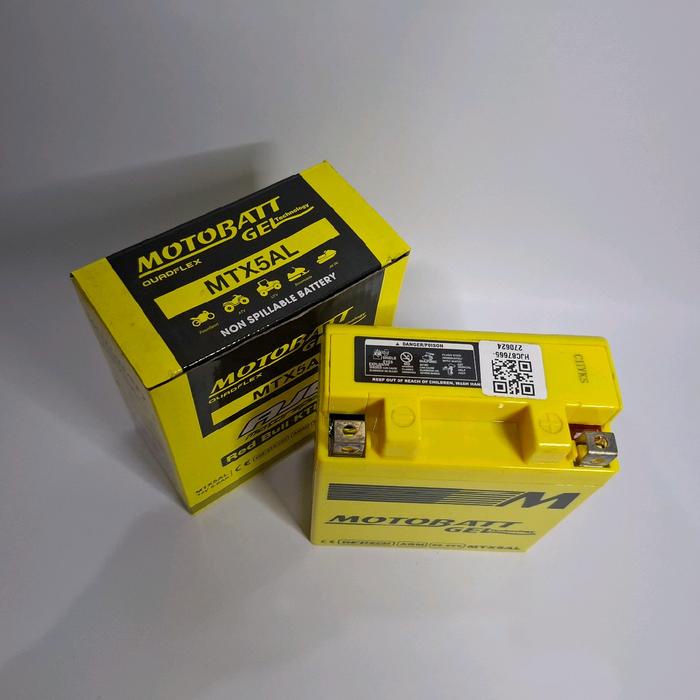 Aki Motor Yamaha Mio Sporty, Vega Zr, Jupiter Mx Old, Motobatt Mtx5Al Gel/Aki Kering
