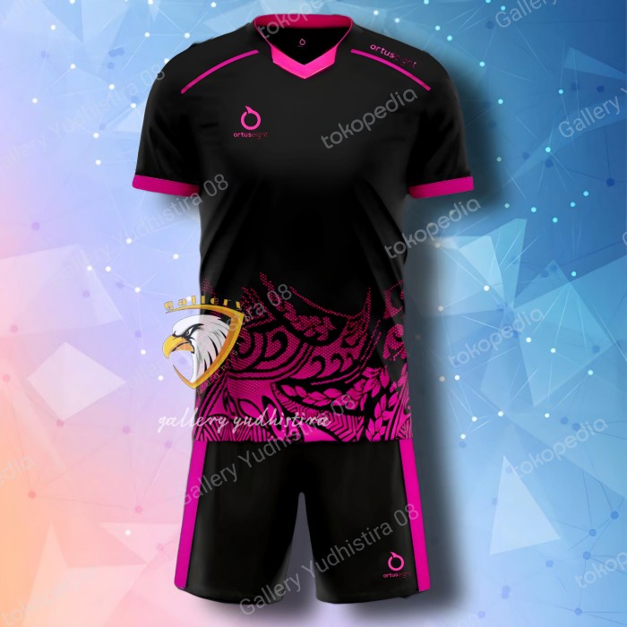 SETELAN JERSEY BOLA DEWASA BAJU BOLA FUTSAL ORTUSEIGHT MOTIF BATIK