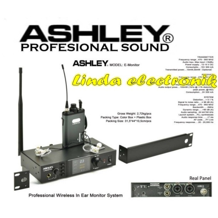 Ear Monitor Wireless Ashley ear monitor E Monitor Original