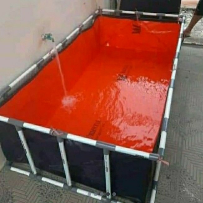 PREMIUM terpal a5 korea kolam ikan kotak 2x1x50cm