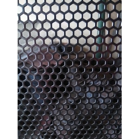 PREMIUM Plat Lubang Besi Bolong Perforated Hexagonal 5mm Ukuran 100cm x 100cm
