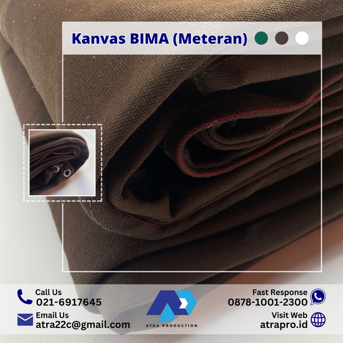 PREMIUM Terpal Kanvas BIMA Bahan Kain Canvas BIMA Harga Termurah [READY STOCK]