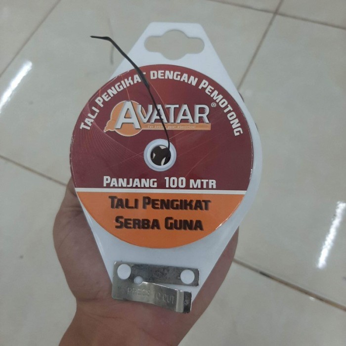 

kawat pengikat 100m hitam monster kabel tali ikat twist tie