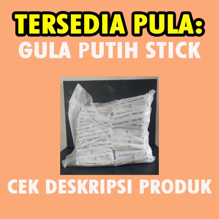 

Gula Brown Sugar Stick 250 Pcs Sachet Gula Aren Gula Merah Cafe Resto Harga Promo