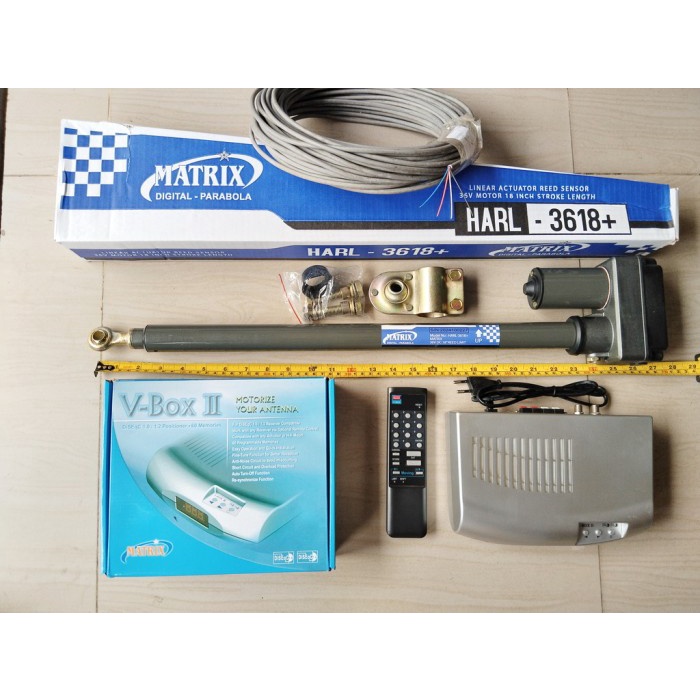 Actuator 18" & Positioner Parabola Matrix + Kabel 20Mtr Harga Promo