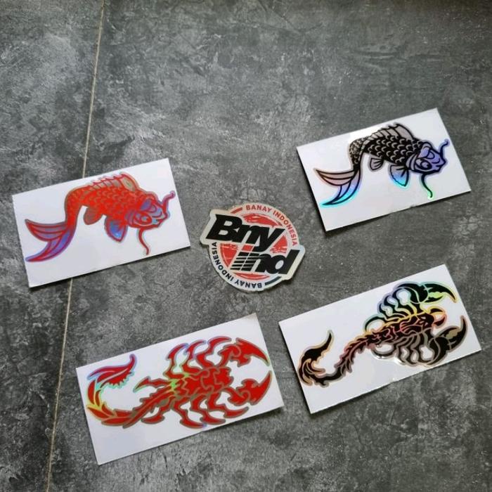 

Sticker Stiker Ikan Kalajengking Cutting Kulit Pu