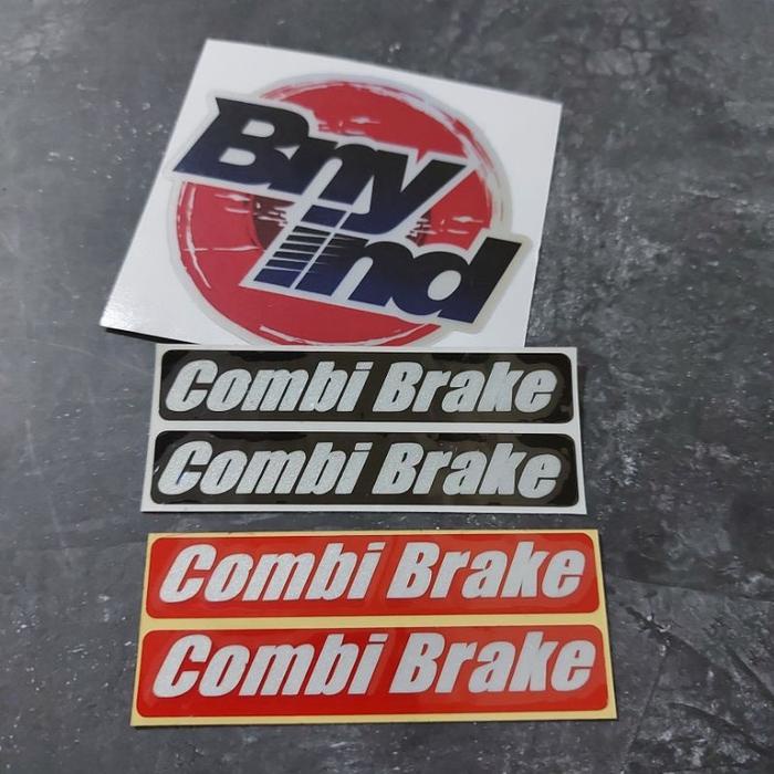 Sticker Stiker Combi Brake Cutting