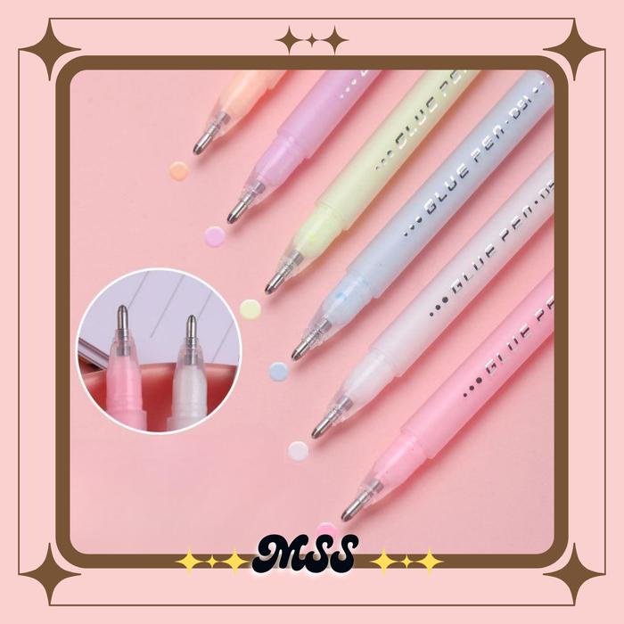 

Mss (Cod) Pulpen Lem Kertas Cepat Kering Lem Cair Anti Bocor Bentuk Pena Glue Pen Stiker Scrapbook