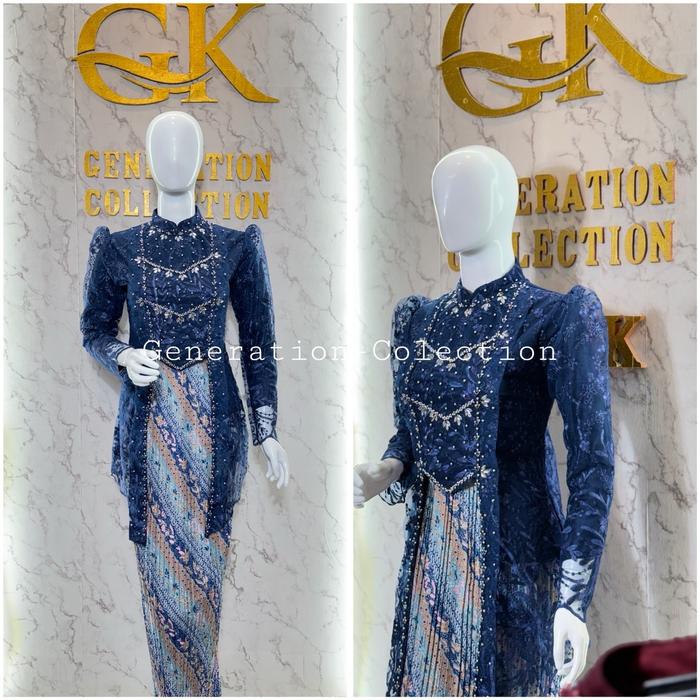 Kebaya Kutubaru Hijab Tunik Tile / Kebaya Tunik / Kebaya Modern / Kebaya Wisuda / Kebaya Kondangan /