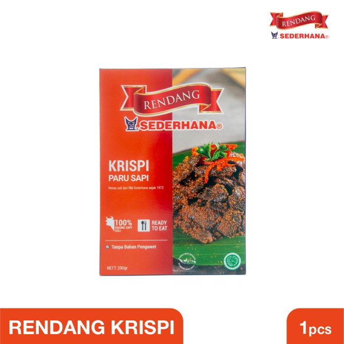 

BARANG TERLARIS Rendang Paru Kering Halal Tanpa Pengawet