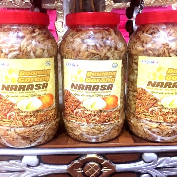 

BARANG TERLARIS Bawang Goreng Khas Palu Kemasan 500 gram