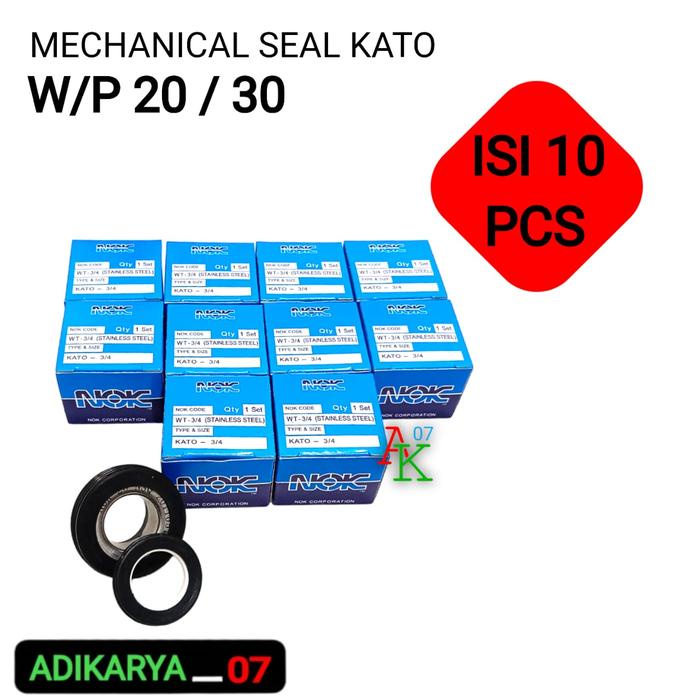 KUYY 10 PCS MECHANICAL SEAL KATO POMPA AIR SAWAH 3/4 SEAL MESIN POMPA AIR ALKON TIPE WP50 WP80 2INC