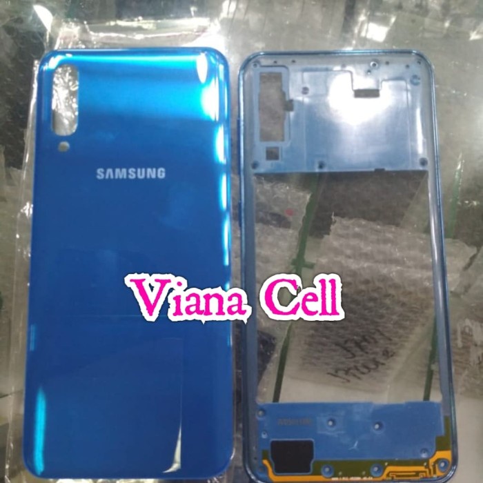 BACKDOOR PLUS FRAME LCD CASING KESING HOUSING FULLSET SAMSUNG A50 ORI