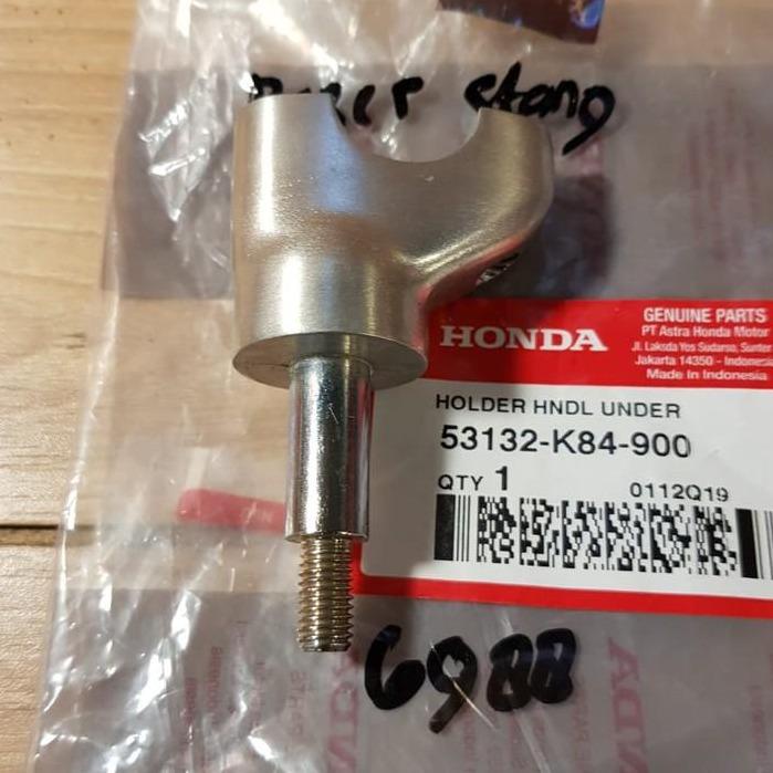 BARANG TERLARIS DUDUKAN STANG CRF 150L HOLDER STANG/RAISER STANG HARGA SATUAN 53132K84900 ASLI AHM