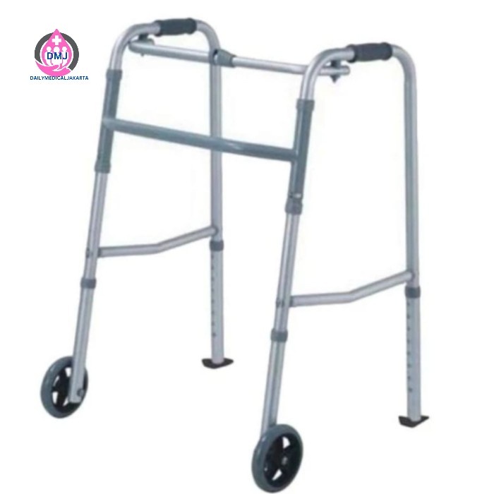 Ready Walker Roda Lansia RMS / Walker Roda Alat Bantu Jalan Lansia Orang Tua