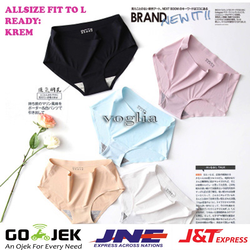 Celana Dalam Seamless Tanpa Bekas Jejak Garis Jahitan --
