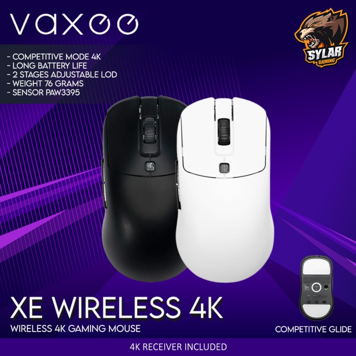 Vaxee XE Wireless 4K Gaming Mouse Unit Baru - Garansi Resmi