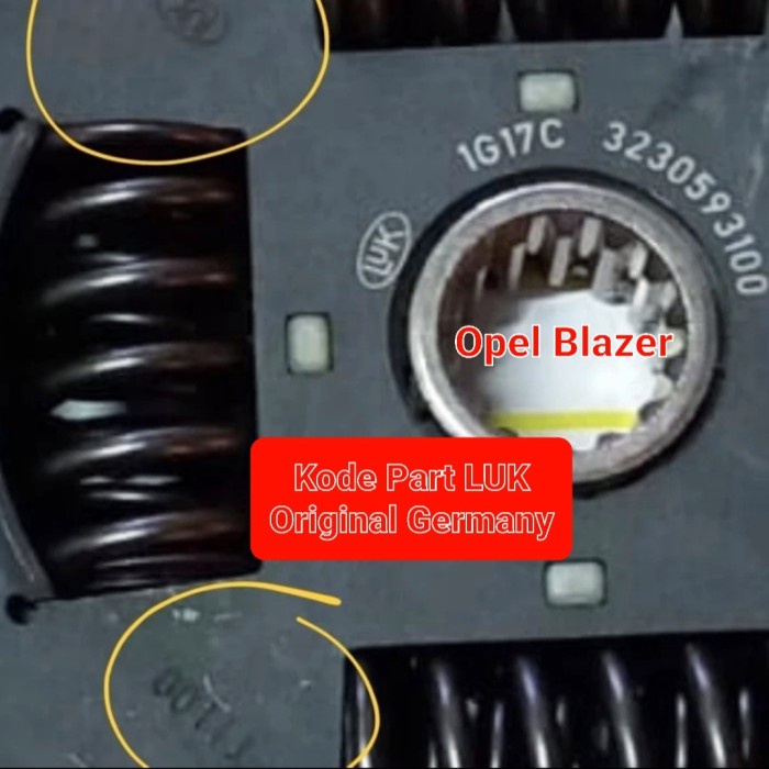 Kopling Set Opel Blazer Matahari Dekrup Deklaher Chevrolet Opel Blazer LUK GERMANY