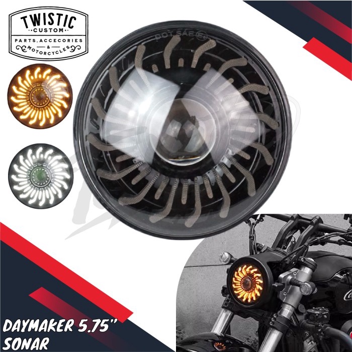 Daymaker 5.75 inch Sonar Lampu LED Motor W175 W250 Benelli EVO 200 Patagonian Eagle 250 Harley
