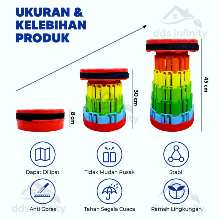 [tch] - Bangku Portable Bangku Portable Tas Bangku Lipat Portable