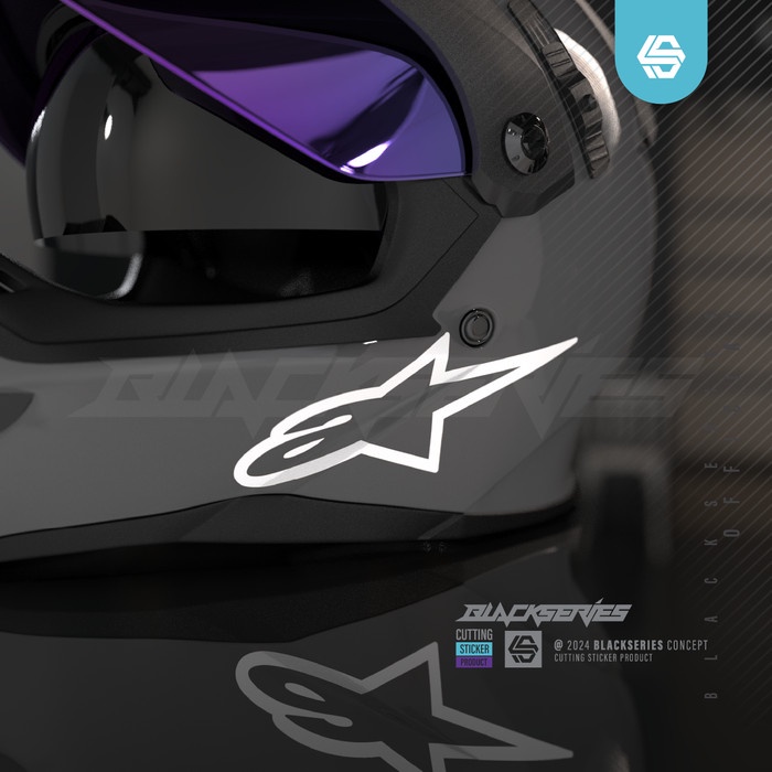 Cutting Sticker Alpinestars Logo Only Stiker Alpinestars Logo Alpinestars