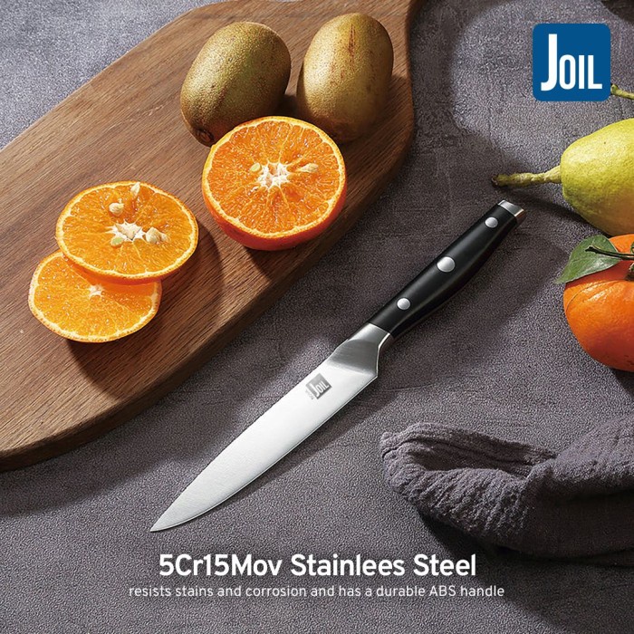 Pisau Dapur Utility Knife Serbaguna 5" Stainless Steel Tajam - Joil