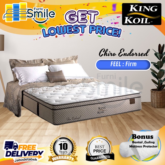 Hanya Kasur King Koil Spring Bed Chiro Endorsed - 100 120 160 180 200