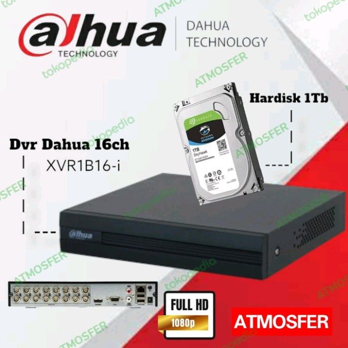 DVR DAHUA 16 FULL HD + HARDISK 1TB