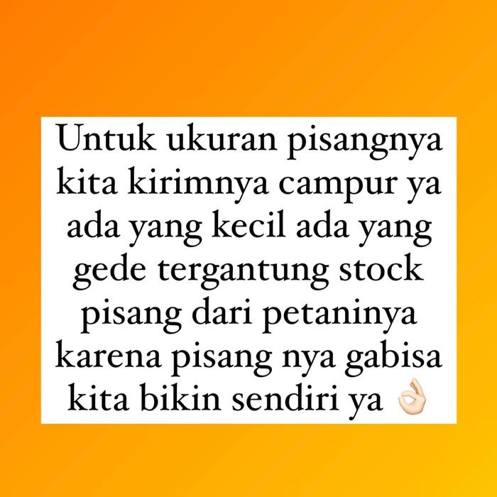 

VACUM 1KG - Sale Pisang Ambon Basah BELCA.SNACK Super Quallity Asli Bungbulang Garut Manis dan Legit