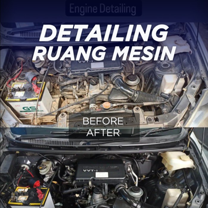 PDV Paket Engine Detailing (Pembersihan Ruang Mesin) [All Size Car]