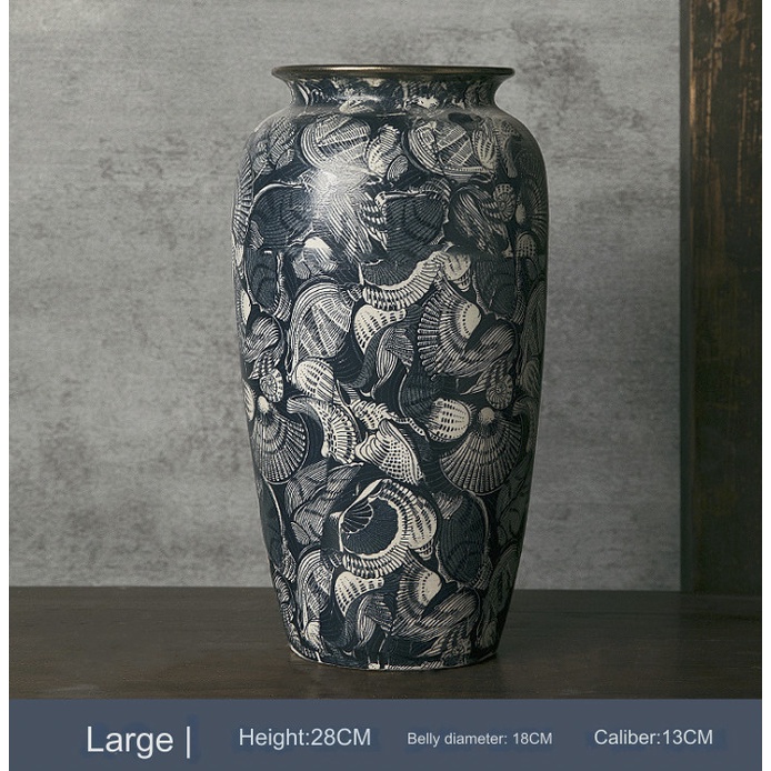 Guci Kerak Pajangan Vas Bunga Kerak Antik Cerac Vase Guci Antik