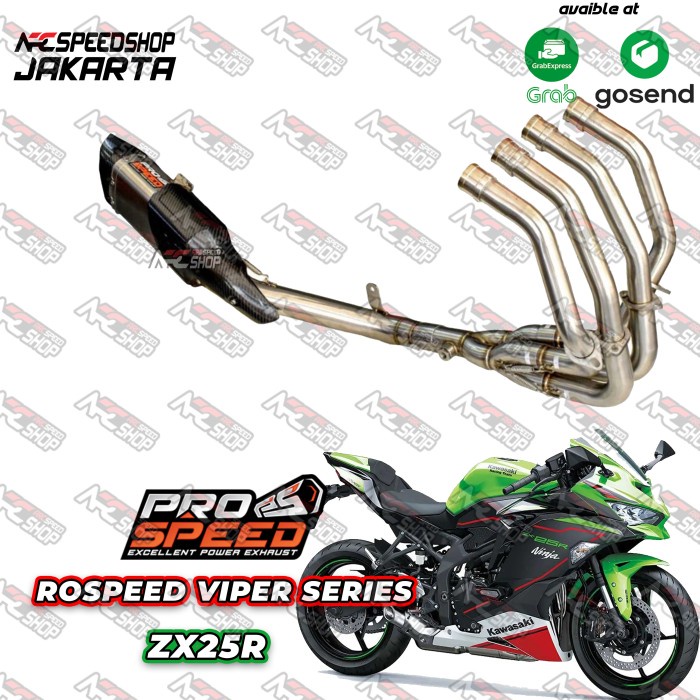 Sale Knalpot Prospeed Viper Series Kawasaki Zx25R Zx 25 R Zx 25R Fullsytem