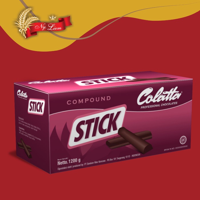 

Ready Stok" Colatta Chocolate Stick Compound 1,2 Kg