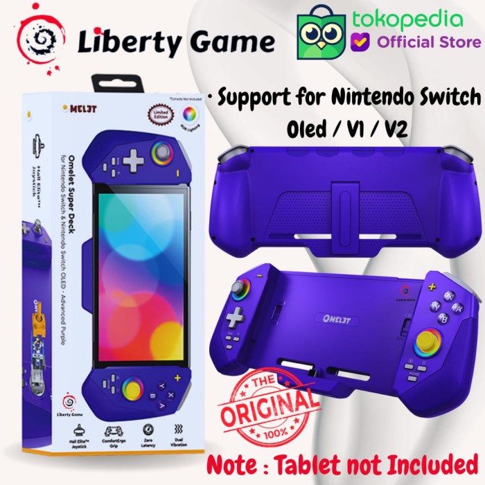 Omelet Super Deck for Nintendo Switch Oled V1 V2 - Advanced Purple