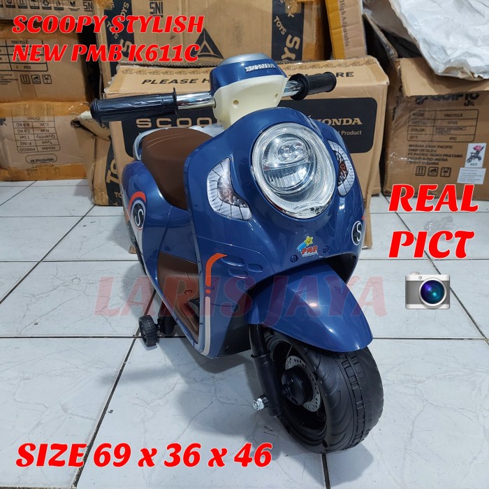 Motoran aki anak pmb k 611 c motor aki scoopy stylish motor mainan aki DiskonJual MurahHarga