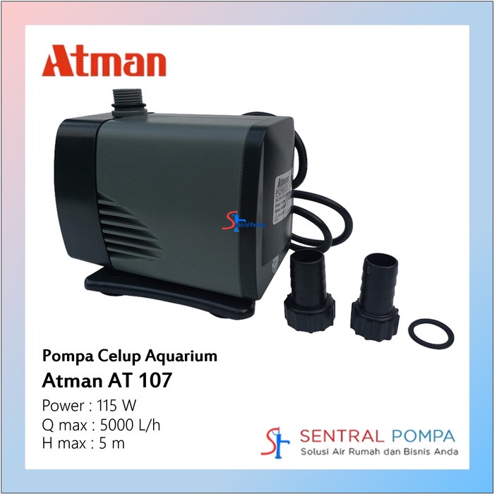 Atman Pompa Celup 115 watt AT 107 Promo