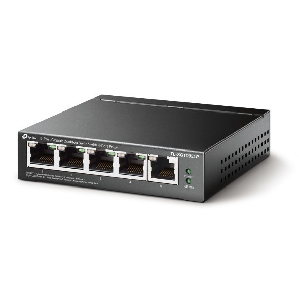 TL-SG1005LP 5-Port Gigabit Desktop Swit with 4-Port PoE+