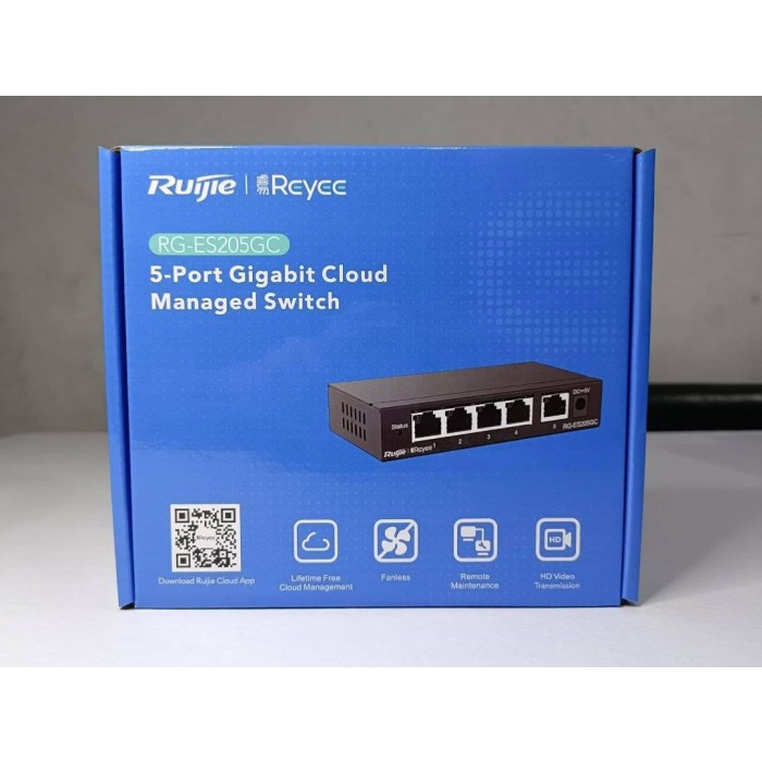 RG-ES205GC 5 Port Gigabit Cloud Managed Swit ES205 GC RG ES 205GC