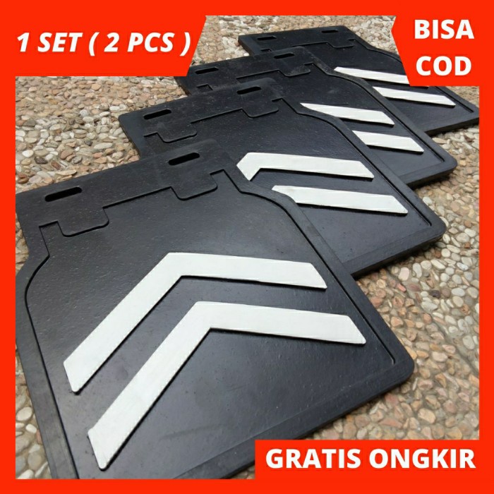 TERBARU Mudflap Sersan Hitam / Kepet Lumpur / Mudgard Mobil Pick Up Jeep dll