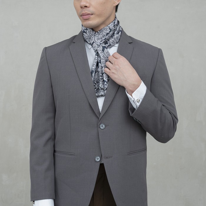 Houseofcuff Scarf Syal Leher Pria Formal A01