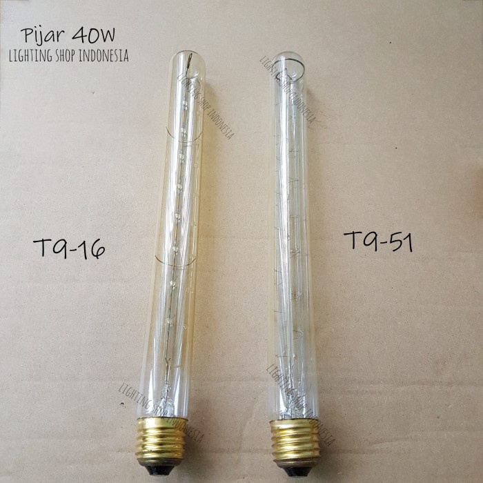 Lampu bohlam edison filament panjang non led pijar 40watt