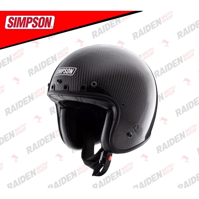 

Simpson opper Carbon Gloss Helmet